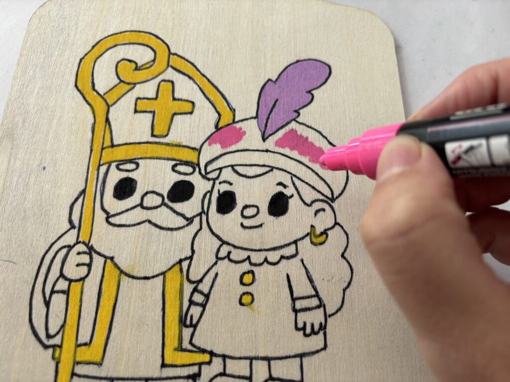 sinterklaas houtbranden