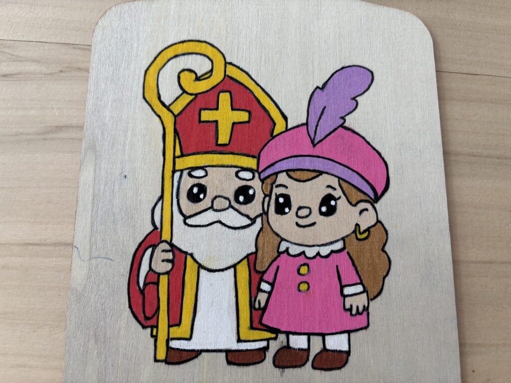 Sinterklaas houtbranden